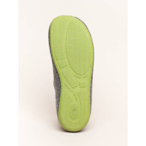 Magicfelt - Hausschuhe - Magicfelt Hausschuh Wool Slip-on grey/green