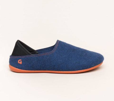 Magicfelt - Hausschuhe - Magicfelt Hausschuh Wool Slip-on midnight/orange