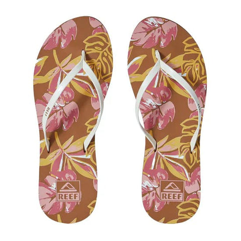 Reef - Flip-Flops - Reef Flip-Flop Bliss-Full pink monstera