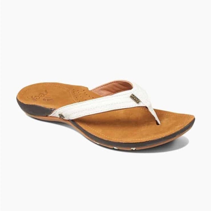 Reef slippers dames leer online