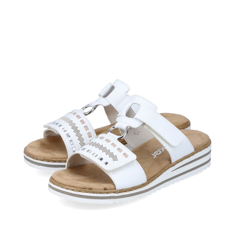 Rieker Keilpantolette Alabama weiss