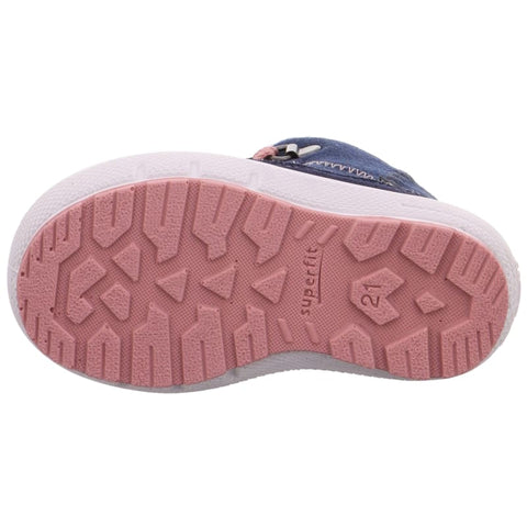 Superfit - Winterboots - Superfit Schnürboot Groovy blau/rosa