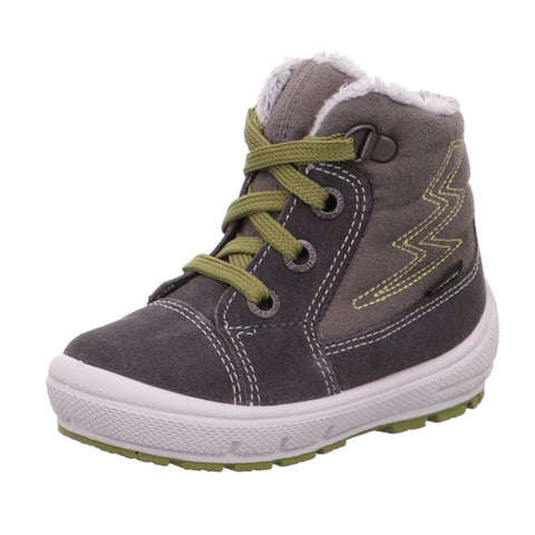 Superfit - Winterboots - Superfit Schnürboot Groovy grau/grün