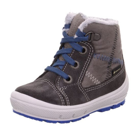 Superfit - Winterboots - Superfit Schnürboot Groovy grau/blau