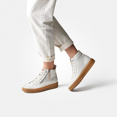 Paul Green Super soft Sneaker high milk/ivory