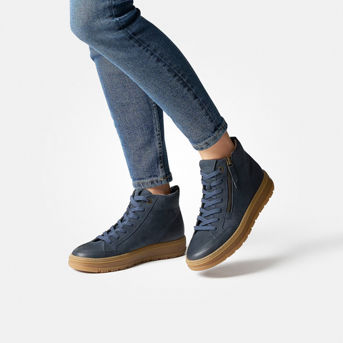 Paul Green Super soft Sneaker high nubuk space