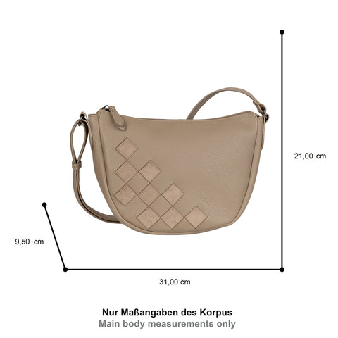 Gabor Granada Structure Cross bag taupe