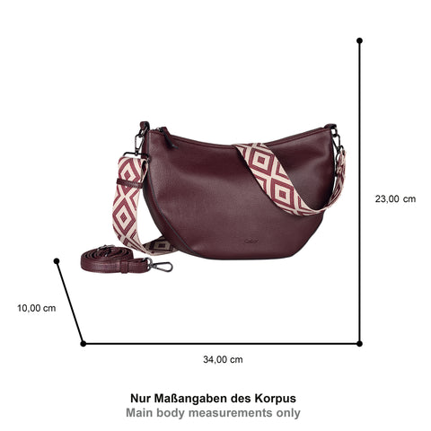 Gabor Linda Cross bag M berry
