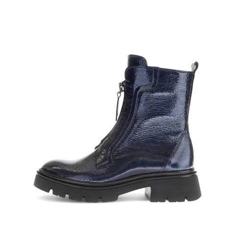 Gabor Biker Boot dark-blue Lack