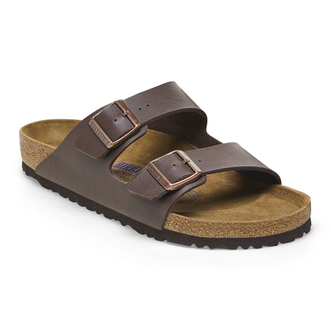 Birkenstock Arizona Weichbettung dark brown (Weite: breit)
