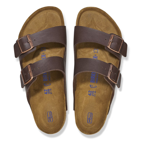 Birkenstock Arizona Weichbettung dark brown (Weite: breit)