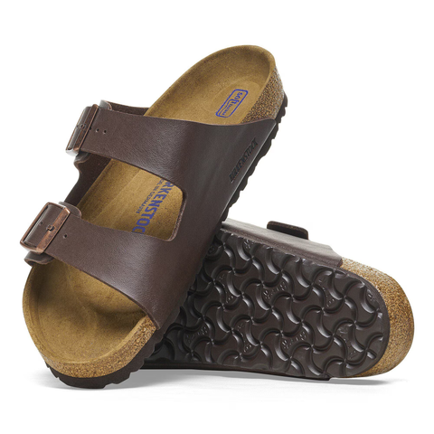 Birkenstock Arizona Weichbettung dark brown (Weite: breit)