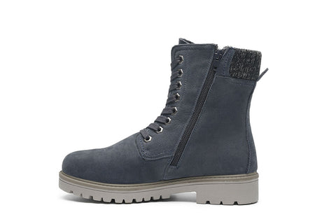 Grünwald Lammfell Schnürboot jeans
