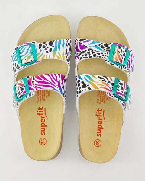 Superfit Fussbettfinken weiss/mehrfarbig