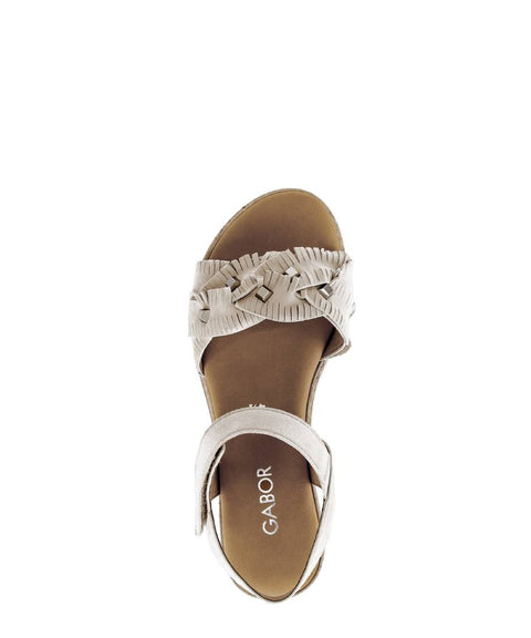 Gabor Keilsandalette oak