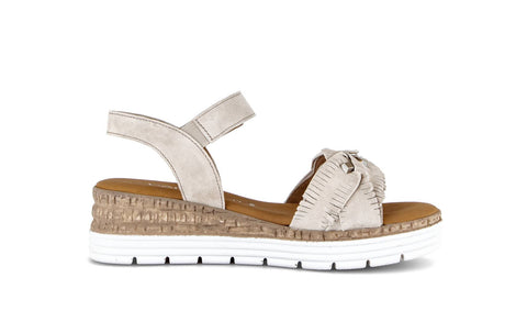 Gabor Keilsandalette oak