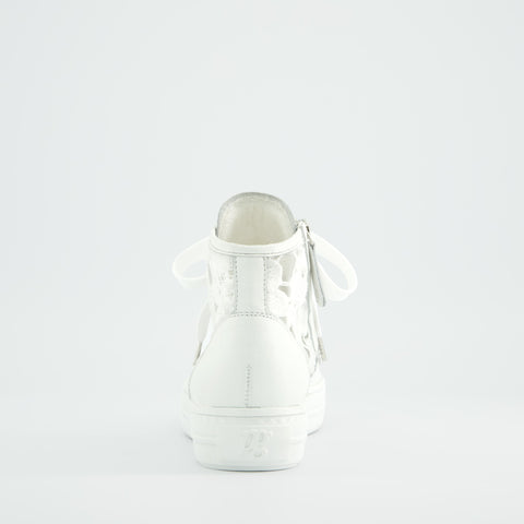 Paul Green Super soft Sneaker high mesh white