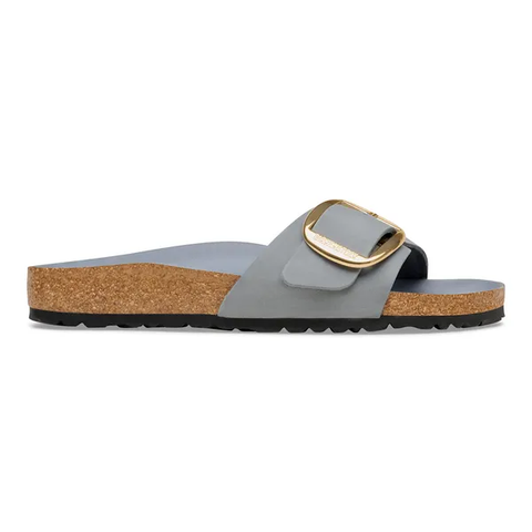 Birkenstock Madrid Big Buckle natural leather geölt grau