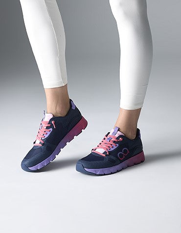 Tenhaag Sneaker navy/fuxia