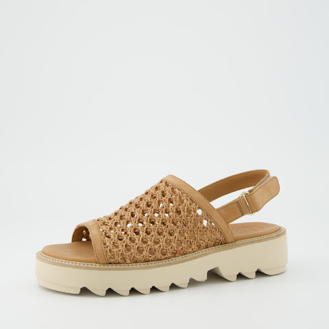 Paul Green Super soft Sandale Sisal braun