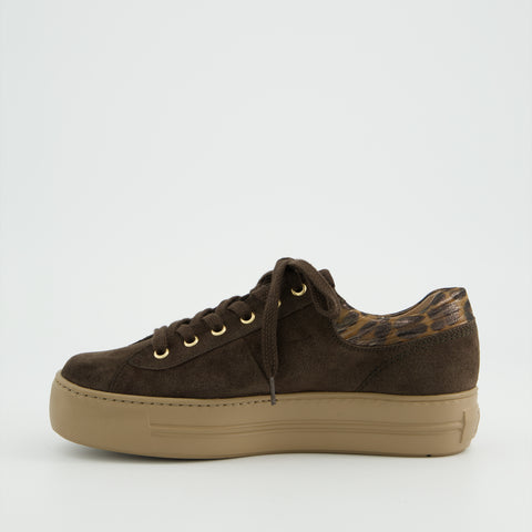 Paul Green Super soft Sneaker mocca/nut/leo