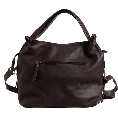 Nika Trade Henkeltasche dark brown