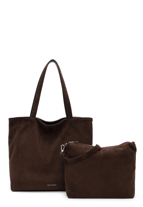 Emily&Noah Shopper Eva Suede brown