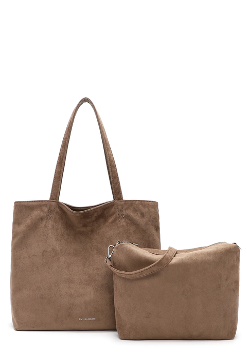 Emily&Noah Shopper Eva Suede taupe