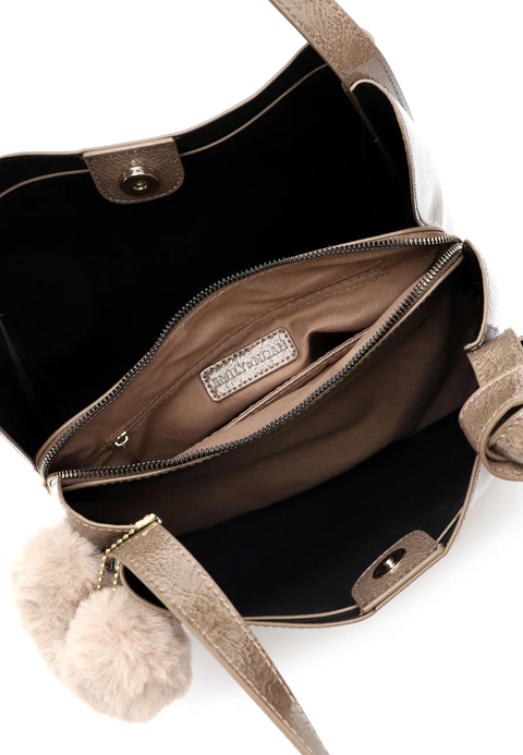 Emily&Noah Schultertasche Leana taupe
