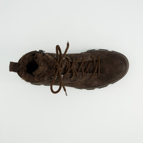 Paul Green Schnürbootie mocca