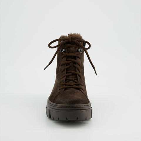 Paul Green Schnürbootie mocca