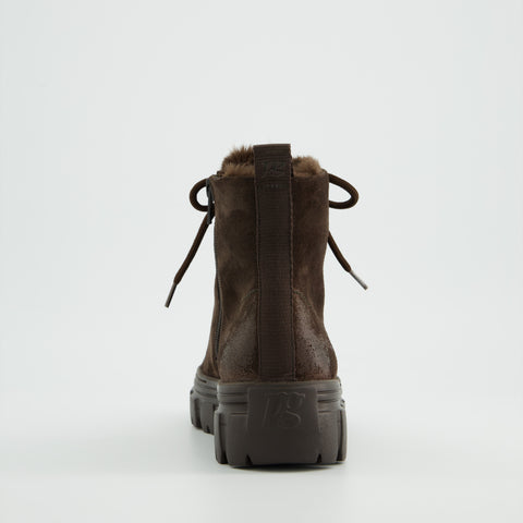Paul Green Schnürbootie mocca