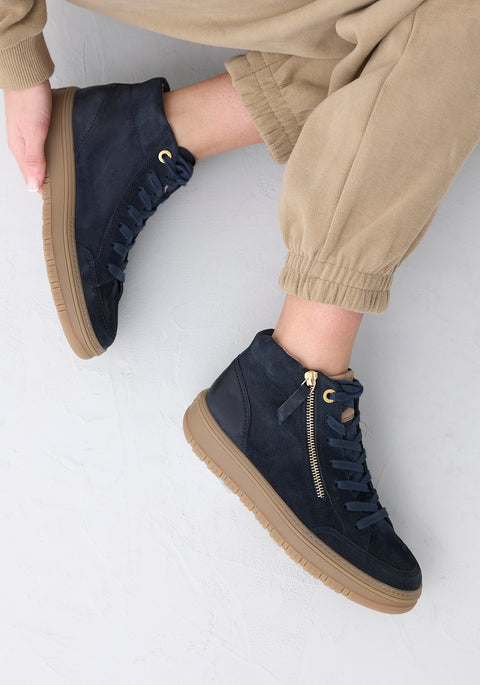 Paul Green Super soft Sneaker high space/alpaca