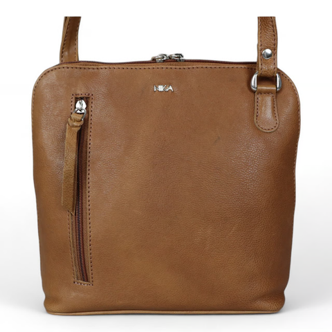 NIKA Umhängetasche 4680 (M) cognac (nur online verfügbar)