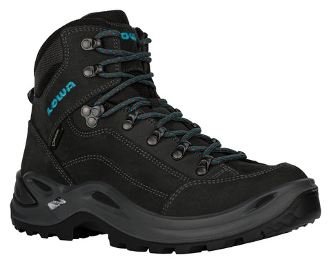Lowa Renegade GTX mid asphalt/türkis