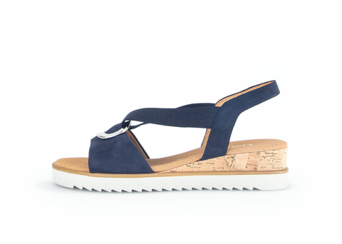 Gabor Keilsandalette blue