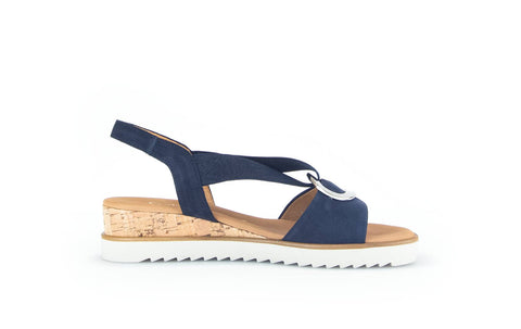 Gabor Keilsandalette blue