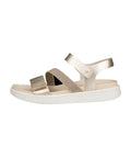 Ecco - Sandalen - Ecco Sandale Flowt pure white gold