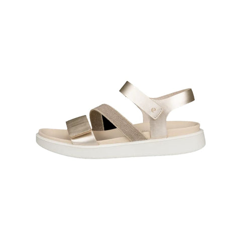 Ecco - Sandalen - Ecco Sandale Flowt pure white gold