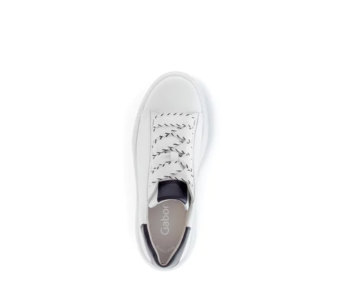 Gabor Sneaker Nappa weiss/schwarz