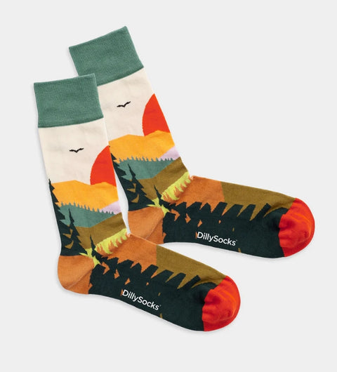 DillySocks Forest Sunset