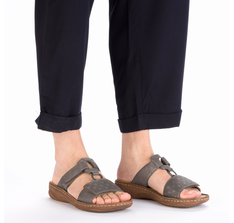 Rieker Pantolette Olymp grau