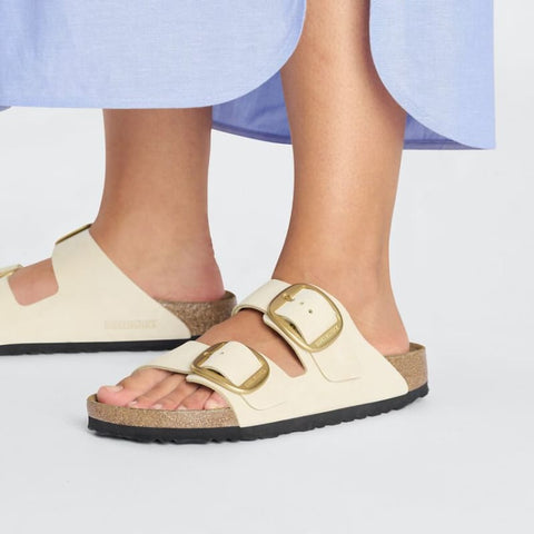 Birkenstock - Hausschuhe - Birkenstock Arizona Big Buckle ecru