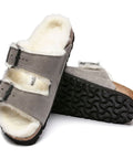 Birkenstock - Hausschuhe - Birkenstock Arizona Lammfell