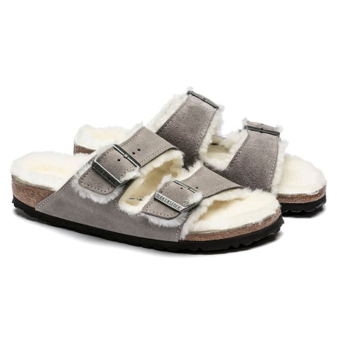 Birkenstock - Hausschuhe - Birkenstock Arizona Lammfell