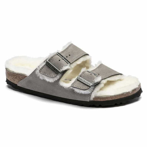 Birkenstock - Hausschuhe - Birkenstock Arizona Lammfell