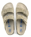 Birkenstock - Hausschuhe - Birkenstock Arizona Weichbettung faded khaki