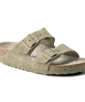 Birkenstock - Hausschuhe - Birkenstock Arizona Weichbettung faded khaki