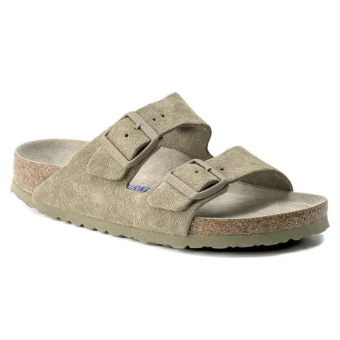 Birkenstock - Hausschuhe - Birkenstock Arizona Weichbettung faded khaki