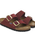 Birkenstock - Hausschuhe - Birkenstock Arizona Weichbettung zinfandel